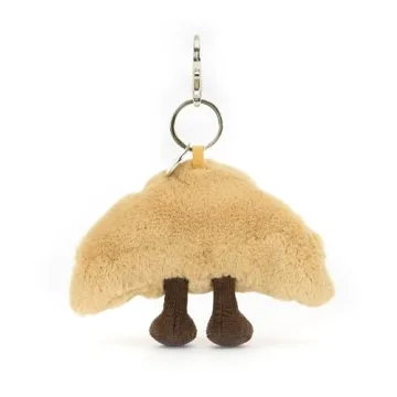 Adorable Jellycat Amuseables Croissant Bag Charm 3 inches