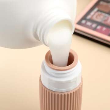 Mrsdry Travel Bottles for Toiletries, Tsa Approved 2oz Travel Bottles, BPA Free Leak Proof Travel Size Toiletry Containers, Refillable Travel Accessories with Toiletry Bag for Shampoo Liquid (4 Pack)