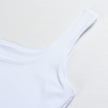 Artfish Women's Sleeveless Strappy Seamless Crop Tank Top