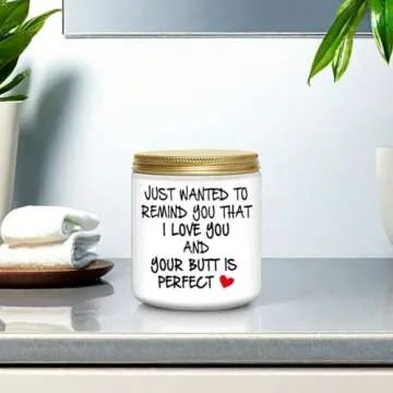 Funny Romantic Lavender Scented Soy Candle for Any Occasion