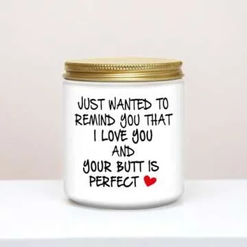 Funny Romantic Lavender Scented Soy Candle for Any Occasion