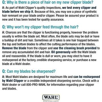 Wahl Professional Animal 30-15-10 Adjustable Blade Set Pro Ion, Iron Horse, Show Pro Plus, U-Clip, and Deluxe U-Clip Pet, Dog, and Horse Clippers - Standard (1037-400)