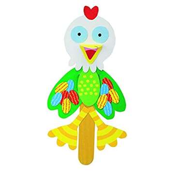 ALEX Toys Little Hands Pop Stick Art Craft Kit, Create Cute Animal and Flower Puppets, Allows Childr...