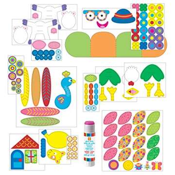 ALEX Toys Little Hands Pop Stick Art Craft Kit, Create Cute Animal and Flower Puppets, Allows Children to be Creative and Use their Imagination, For Ages 3 and up