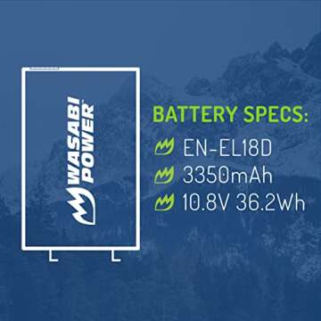 Wasabi Power EN-EL18d Battery for Nikon Cameras