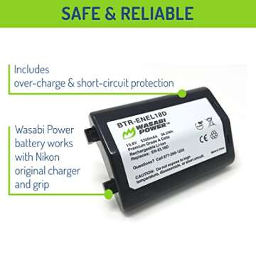 Wasabi Power EN-EL18d Battery for Nikon Cameras