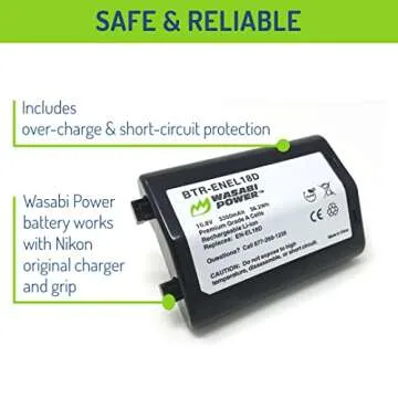 Wasabi Power EN-EL18d Battery for Nikon Cameras