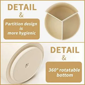 Tiita Makeup Brush Holder Organizer, 360-Degree Rotating Multi-Functional Pen Holder, Acrylic Multi-Purpose Desktop Stationary Organizer, Home Office Art Supply Storage Organizer