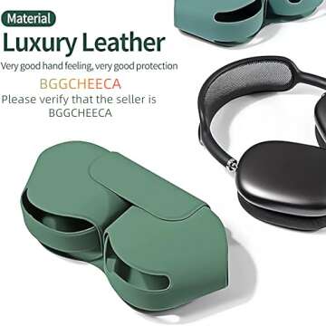 wigmoa SY-K Smart Case Compatible for Airpods Max 1/2, Sleep Mode Compatible, Anti-Scratch and Anti-...