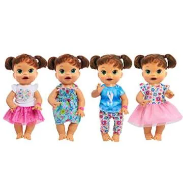Baby Alive Mix N' Match Outfit Set, Fits Most 12" - 14" Dolls, Doll Not Included, Pretend Play, Kids Toys for Ages 3 Up by Just Play