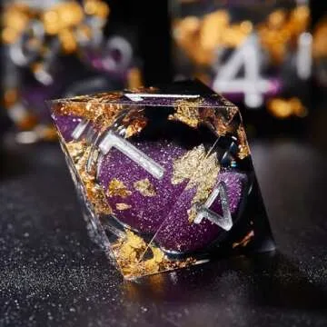 Joylord Resin Dice Set | Liquid Core D&D Gaming Dice