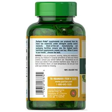 Puritan's Pride Evening Primrose Oil 1000 Mg - Hormonal Balance & Skin Health (120 Soft Gels)