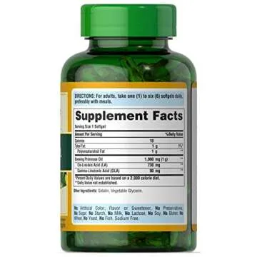 Puritan's Pride Evening Primrose Oil 1000 Mg - Women's Health