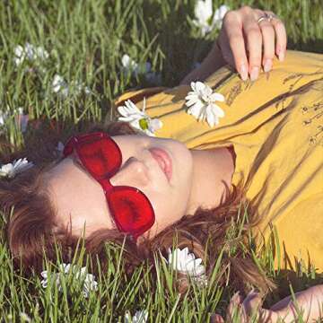 PURPLE CANYON Red Color Therapy Glasses for Chakra Healing, Chromotherapy, and Mood