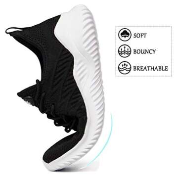 Akk Women's Slip-On Tennis Shoes - Lightweight Comfort