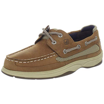 Sperry Boys Lanyard Footwear: Dark Tan/Navy - Comfortable & Stylish Shoes for Active Kids