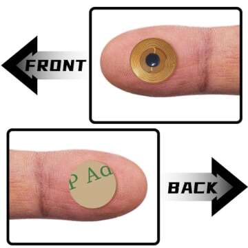 20 pcs NFC Tags NTAG215 FPC Tags Flexible Smart NFC Nail Stickers NFC Electronic Tag NFC Key Tags Wa...