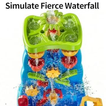 TEMI Kids Waterfall Water Table for Toddler Fun
