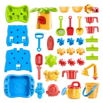 TEMI Kids Waterfall Water Table for Toddler Fun