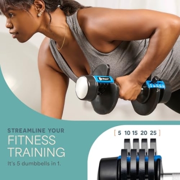 Adjustable Dumbbells Set with Rack for Home