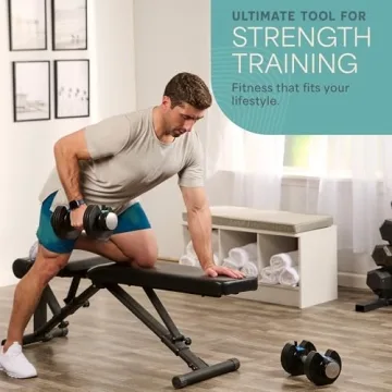 Adjustable Dumbbells Set with Rack for Home