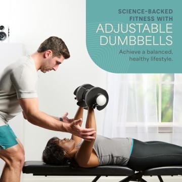 Adjustable Dumbbells Set with Rack for Home