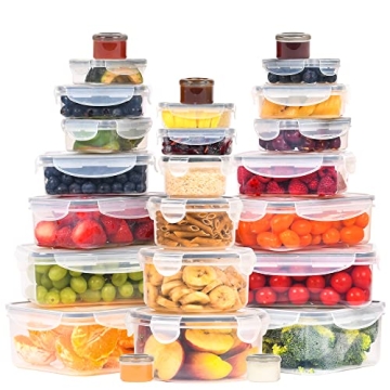 RockBerry 50 Pcs Airtight Food Storage Container Set