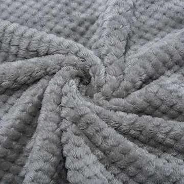 Fuzzy Blanket or Fluffy Blanket for Baby, Soft Warm Cozy Coral Fleece Toddler, Infant or Newborn Receiving Blanket for Crib, Stroller, Travel, Decorative (28Wx40L, XS-Flint Gray)