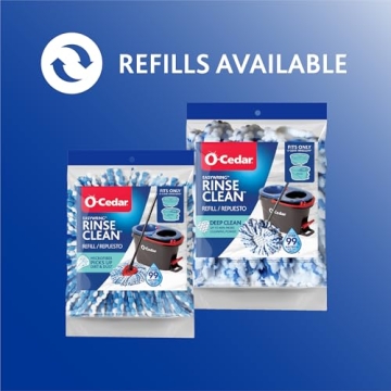 O-Cedar RinseClean Spin Mop for Bacteria-Free Floors