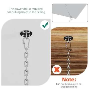 YITAHOME Foldable Swing Egg Chair with Cushions - 350lbs