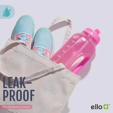 Ello Hydra 64oz Leakproof Water Bottle with Straw