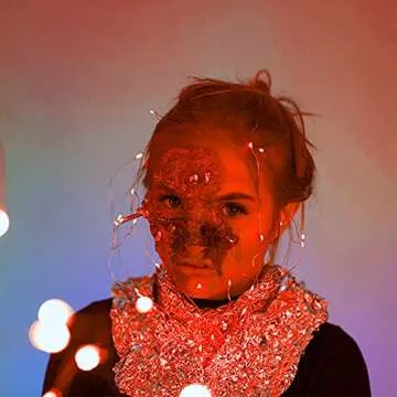 Twinkle Star 33FT 100 LED Halloween Lights, Fairy String Lights, Battery Operated LED Silver Wire String Lights for Christmas Wedding Party Home Holiday Decoration, Orange 1 Pack