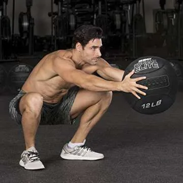 Champion Sports PRX12 Rhino Promax Elite Slam Balls, 12 lb, Soft Shell with Non-Slip Grip, Medicine ...