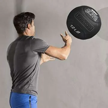 Champion Sports PRX12 Rhino Promax Elite Slam Balls, 12 lb, Soft Shell with Non-Slip Grip, Medicine Wall Exercise Ball for Weightlifting, Plyometrics, Cross Training, & Home Gym Fitness