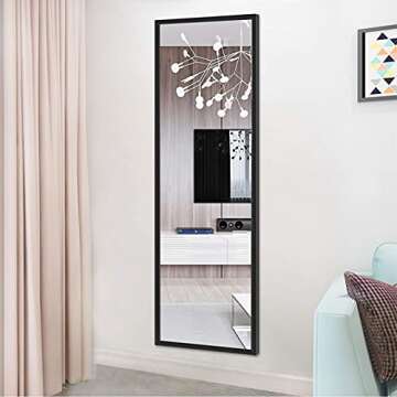 Edenseelake Stylish 2-Pack 14x48 Full Length Wall Mirrors