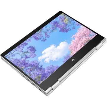 HP ProBook X360 435 G8 2-in-1 Touchscreen Laptop with AMD Ryzen 7 Pro, 16GB RAM, 512GB SSD, and Back...