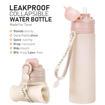 Lightweight Collapsible Water Bottle - TakeToday 20oz