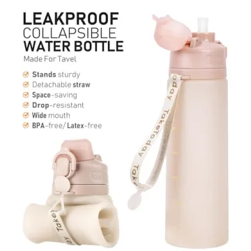 Lightweight Collapsible Water Bottle - TakeToday 20oz