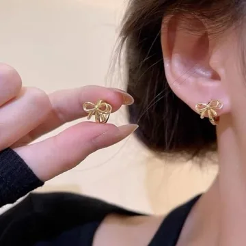 Trendy Bow Earrings for Women Elegant Statement Jewelry