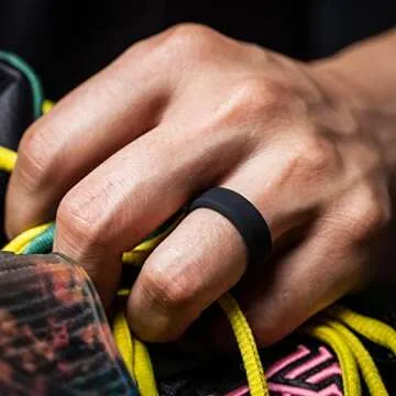 ThunderFit Silicone Wedding Bands - Perfect for Active Men