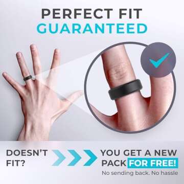 ThunderFit Silicone Wedding Bands - Perfect for Active Men