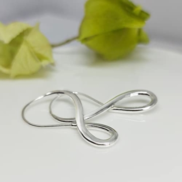 Hoops & Loops Sterling Silver Infinity Earrings for All Day Wear