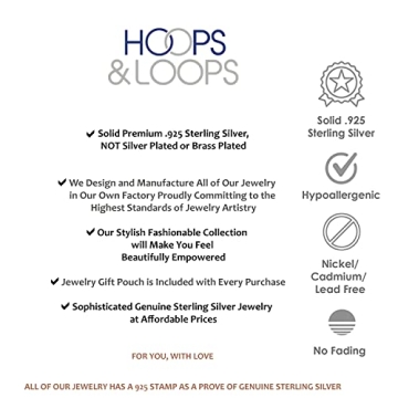 Hoops & Loops Sterling Silver Infinity Earrings for All Day Wear