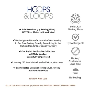 Hoops & Loops Sterling Silver Infinity Earrings for All Day Wear