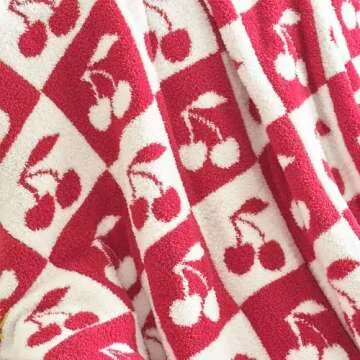 Ultra Soft Checkered Knitted Blanket for All Occasions