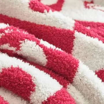 Ultra Soft Checkered Knitted Blanket for All Occasions