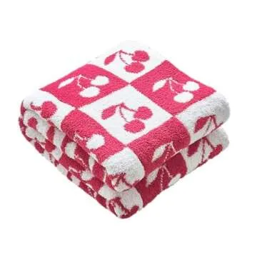 Ultra Soft Checkered Knitted Blanket for All Occasions