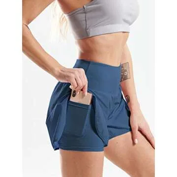 CADMUS 2-in-1 Women's Workout Shorts with Pockets