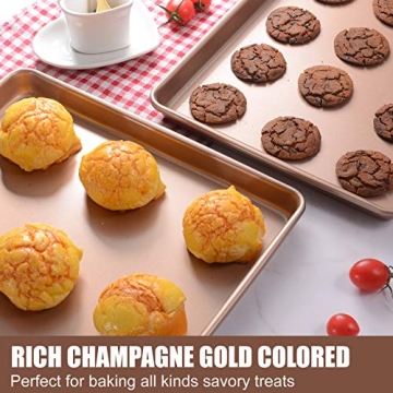 2-Piece JOHO BAKING Nonstick Cookie Sheet Set