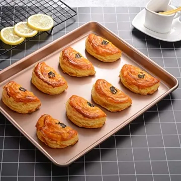 2-Piece JOHO BAKING Nonstick Cookie Sheet Set